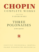 Three Polonaises piano sheet music cover